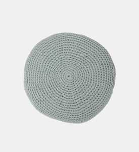 Home Deco and More Sol Cotton Round Filled And Vaccumed Cushion, Green, Packshot View