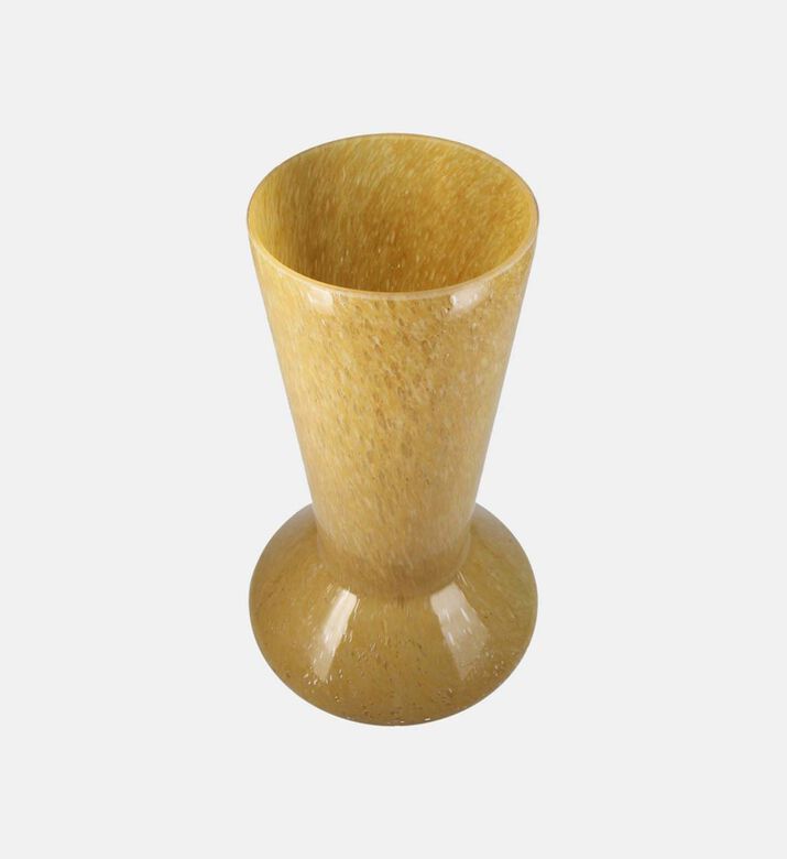 Colored Glass Wide Long Flower Vase