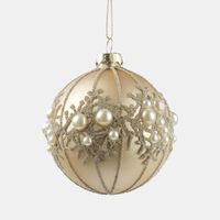 Glass Pearl Christmas Ball
