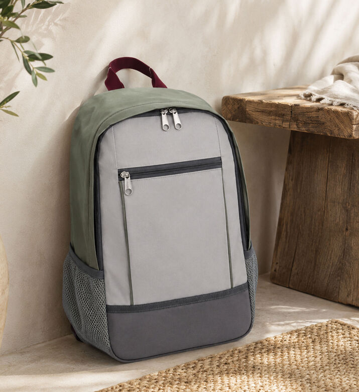 Home Deco and More Cooler Backpack Lunch Bag, Grey, Packshot View