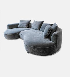 Home Deco and More Labrine 3-seater Sofa 2-piece, Grey, Packshot View