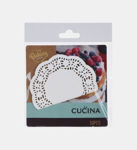 La Cucina Lace Paper Doily Set, White, 10-cm, Packshot View