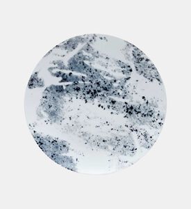 Salt and Pepper Masonry Concrete Dinner Plate, Packshot View