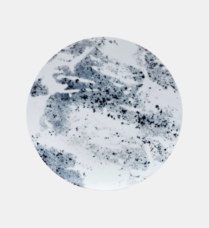 Salt and Pepper Masonry Concrete Dinner Plate, Packshot View